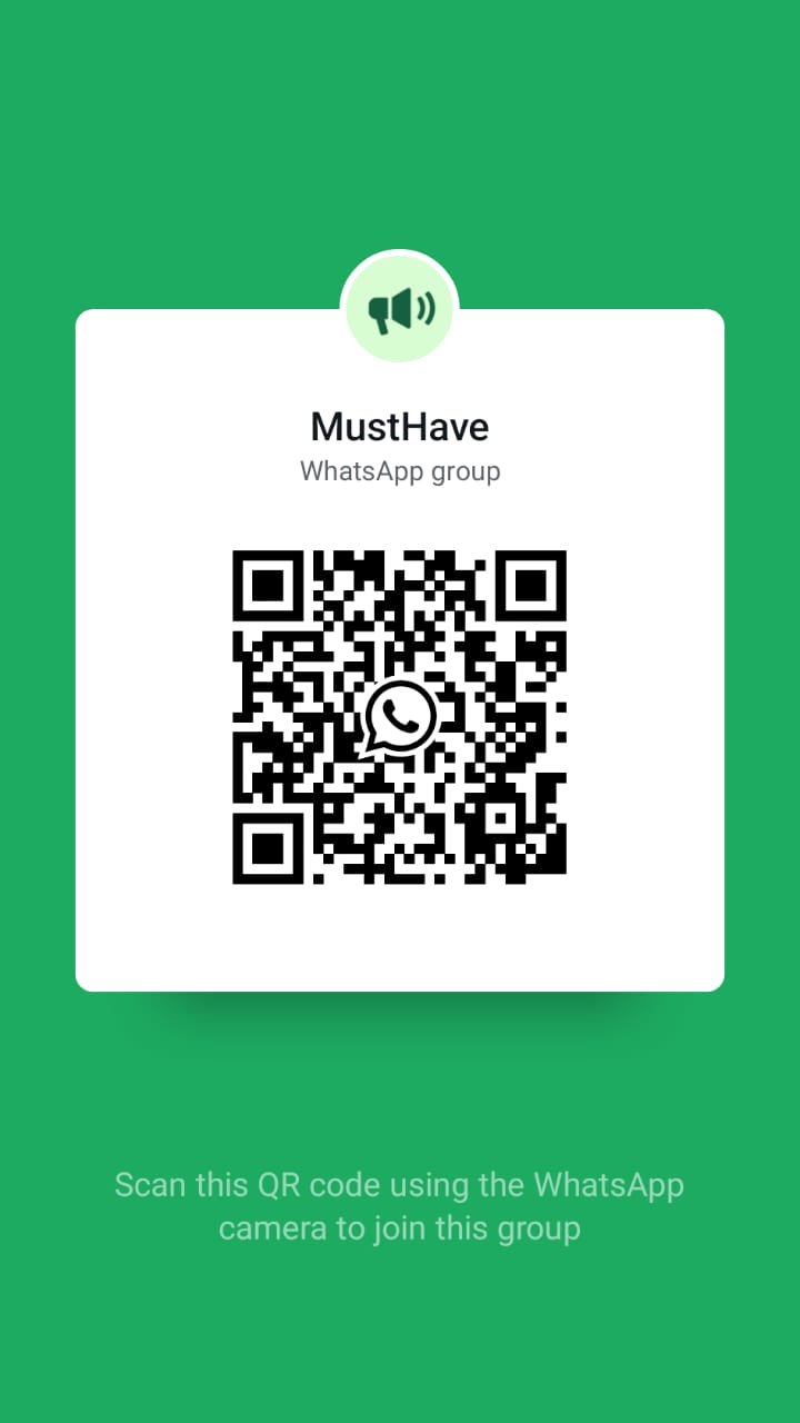 Scan to join the MustHave WhatsApp community group